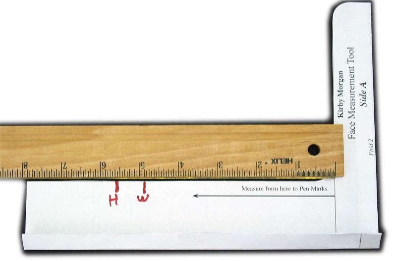 Use a Ruler or Tape Measure to measure the distances of the Markings.