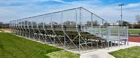 Unlike other guardrail systems that create large gaps, our system provides superior closure on both sides and the back to protect even the smallest fans.
