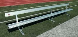 Photos Glen Davis Legendary Portraits Southern Bleacher s team benches are extruded aluminum with clear-anodized finish, eliminating all concerns of water staining or residue powder on team