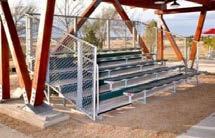 FIVE SOUTHERN BLEACHER S in-house aluminum inventory, steel fabrication and our system of quality checks, assures that everything we need to complete your project arrives on-site as planned