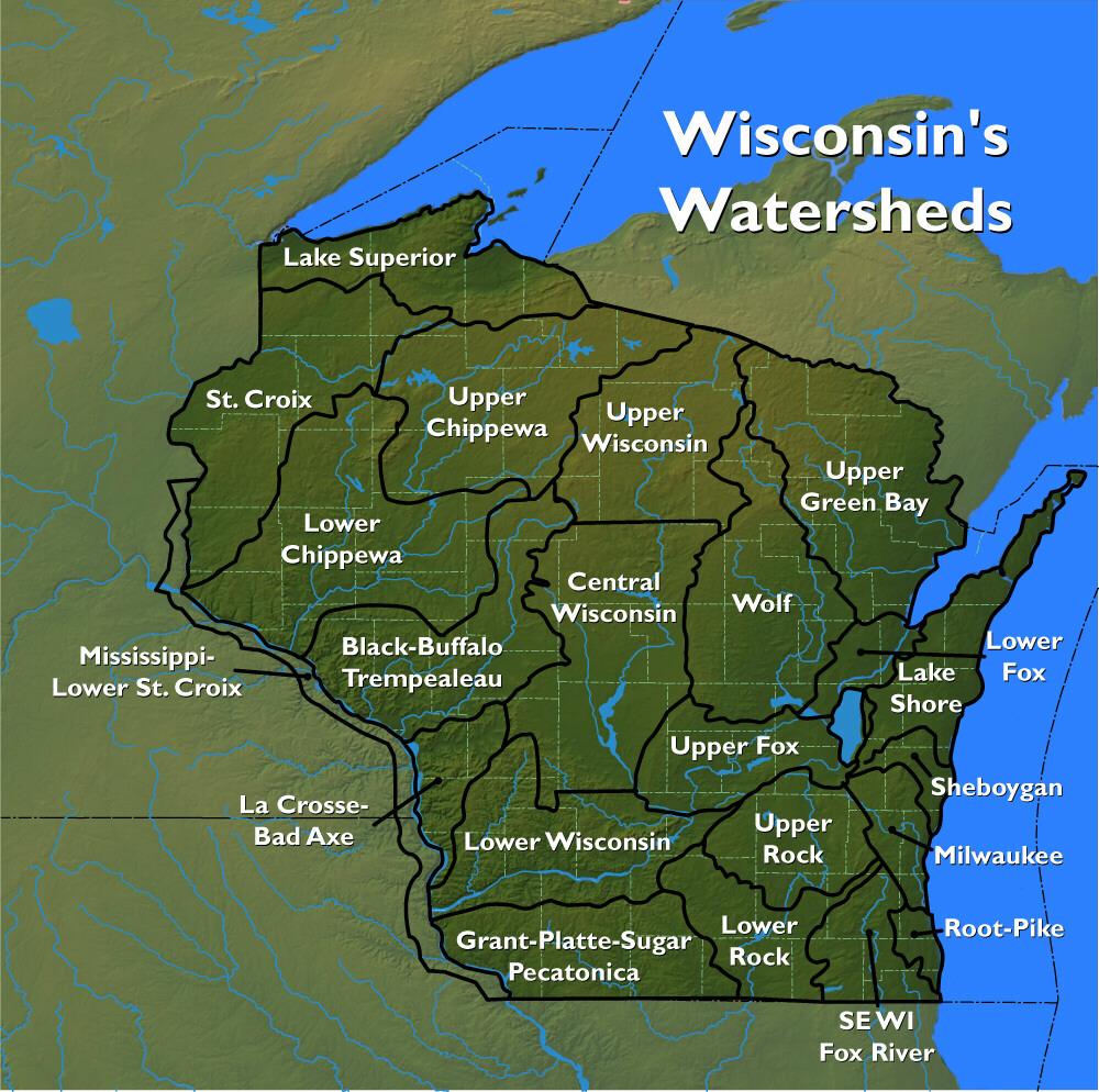 LEVEL I-A WISCONSIN WATERSHED MAP To learn more about Wisconsin