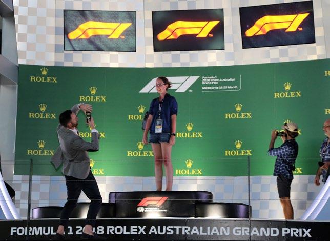 PODIUM PHOTO OPPORTUNITY Included in Starter, Trophy &