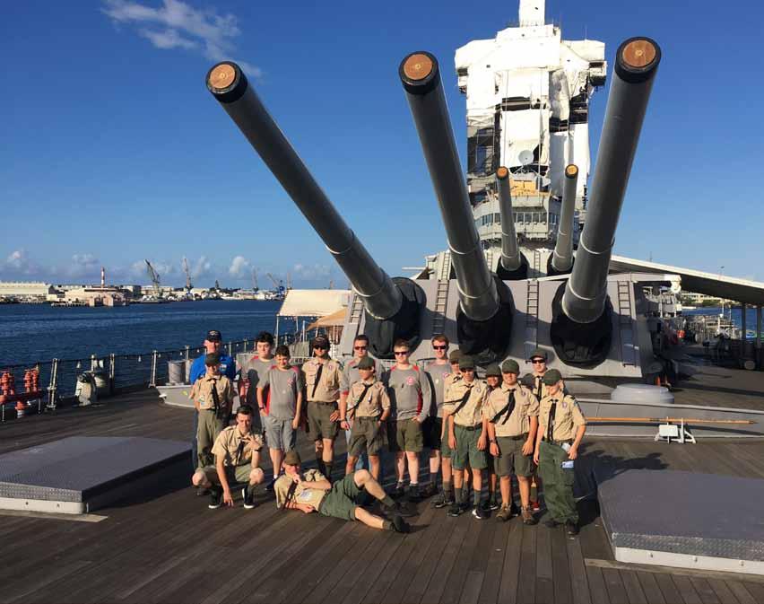Included in the Hawaiian Camping Adventure The USS Missouri Your first stop: The USS Missouri, the world s most historic battleship!