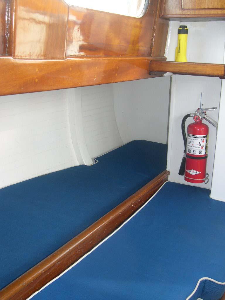 Comanche s starboard quarter-berth. An identical berth is on the port side.