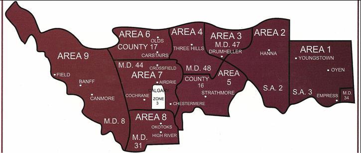 BIG COUNTRY SENIOR SPORTS SOCIETY ZONE 2 MAP Area 1 Area Director: `We Need Somebody` Youngstown, Chinook, Cereal, Oyen, Acadia Valley, Empress, Esther and all communities within Special Area #3 Area