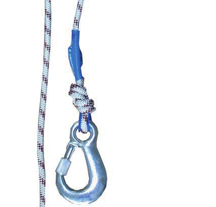 The temperature-dependent utilisation range of the abseiling equipment lies between ambient temperatures of -30 C to 60 C.