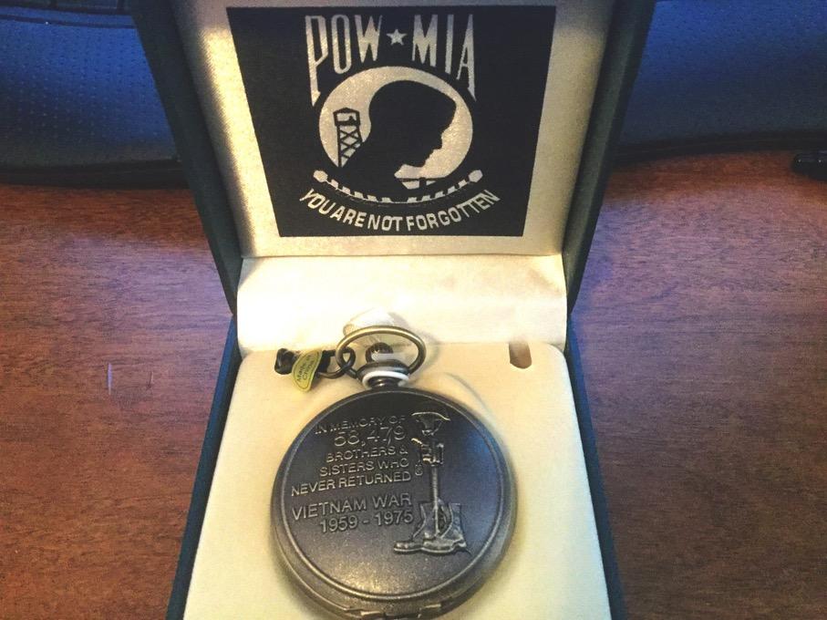 VIETNAM POCKET WATCH This $50 valued pocket watch has the