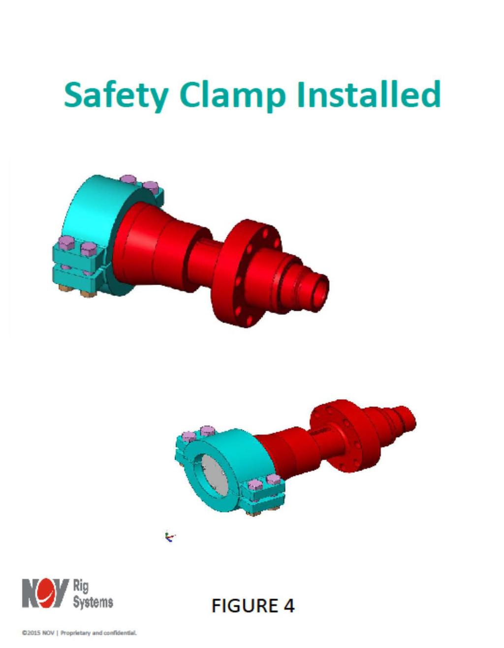 Note: Safety Clamps are to be installed per the NOV Titan BX