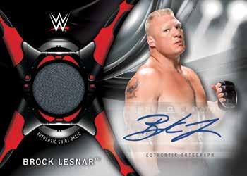 SHIRT RELIC Cards Featuring worn clothing from WWE & NXT Superstars! RELIC CARDS Look for rare Autographed Shirt Relics featuring autographs & worn clothing from WWE & NXT Superstars!