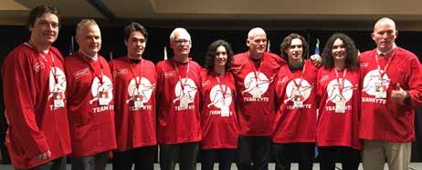 6 2017-18 ACTIVITIES CONT D CANADA DEAF GAMES CONT D Team Kyte won the Gold medal in ice hockey at the 2018 Canada Deaf Games. Left to right: Sean Kyte, Rob Kyte, Johnny Kyte, John Sr.