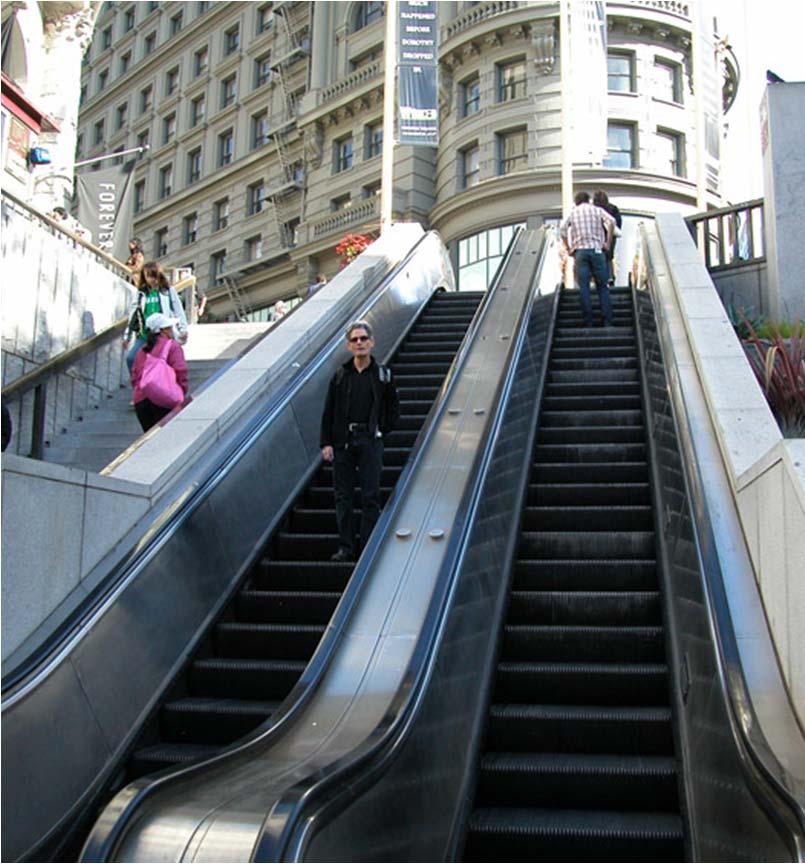 District 6: Transit Rehab Escalator Rehab (SFMTA) Phase I (Construction) Replace 5 highest priority escalators in Muni Metro system, including down escalator at Hallidie Plaza (done Sept.