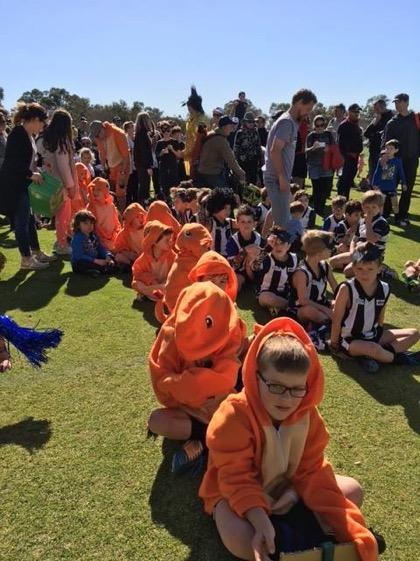 Fun at Auskick Awards Day The end of the 2017 season for Auskick was a fantastic day with players dressed up in team coloured costumes.