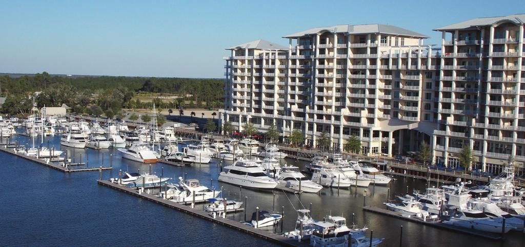 MARINAS Marinas are the hub of the fishing industry in Orange Beach and Gulf Shores, and with more than 15 dotting the shorelines, each one is its own small community.