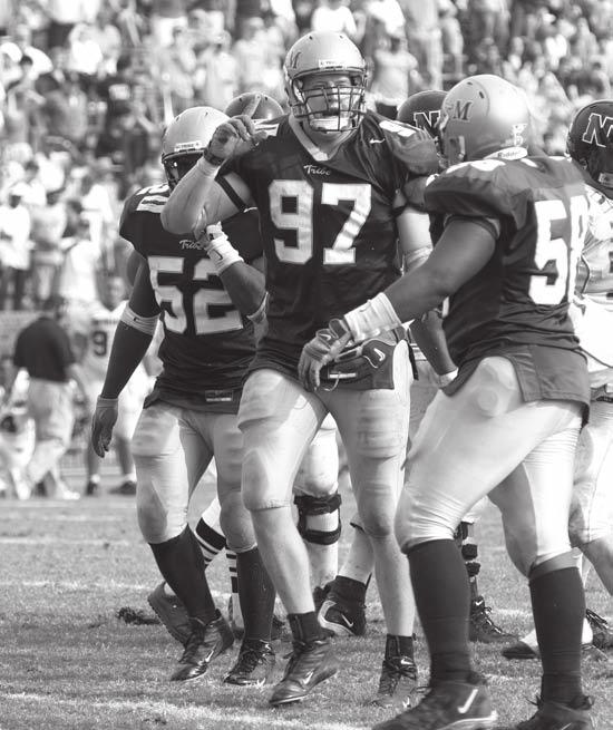 2005 TEAM CAPTAINS AND RETURNING PLAYER BIOS W&M: Returning All-American defensive end who is one of the nation s elite pass rushers Team quad-captain and a preseason all-league selection Makes a