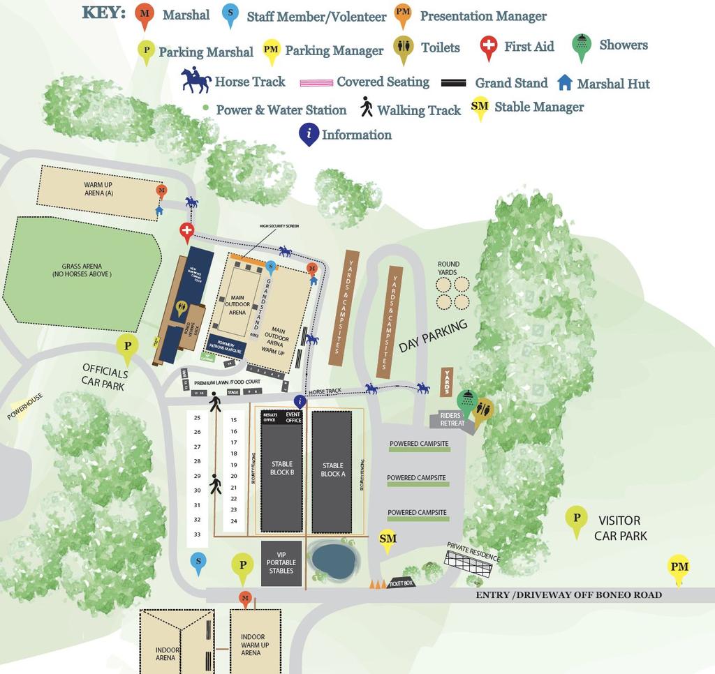 Venue Map Telephone Numbers and Information Scratchings events@boneopark.com.
