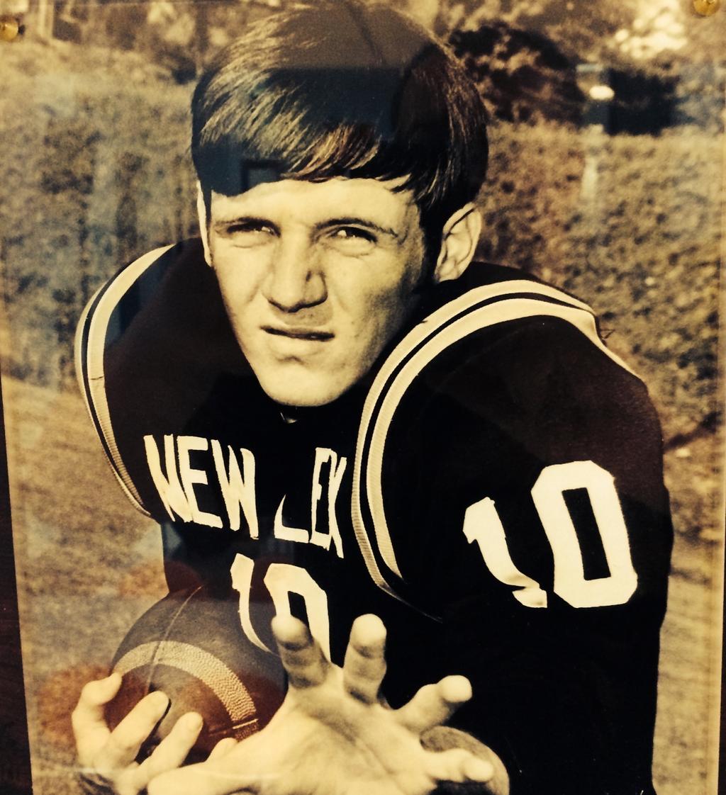 Jim Rockwell, Jr. Known as Little Rock, at 5 10, 175 pounds, he was first team All- Ohio in football and a state finalist in track for the Panthers.