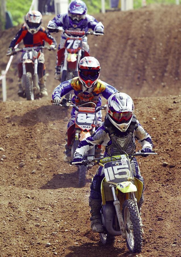 Young riders learn the ups and downs of motocross.