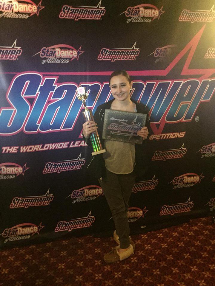 STARPOWER PROVIDENCE, RI 5 Star Awards: Emma Cinotti, Morgan Hall, Elisabeth Wales 4 3/4 Star Awards: Grace Lombardi, You're Somebody Else OVERALL HIGH SCORE AWARDS 1st Place Contemporary Teen age 14