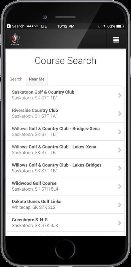 Access to detailed player and course usage data Mobile, online and at-facility kiosk