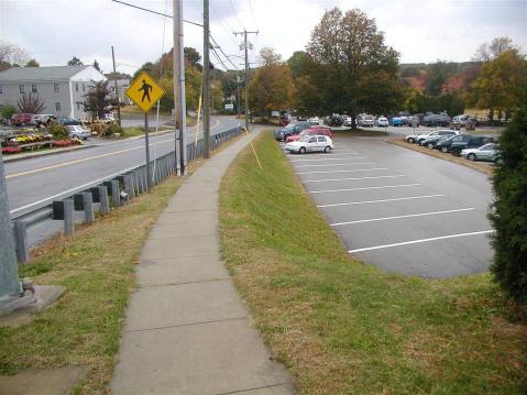Pedestrian Circulation: There is a public walkway along both West Main Street and East Pattagansett Road providing