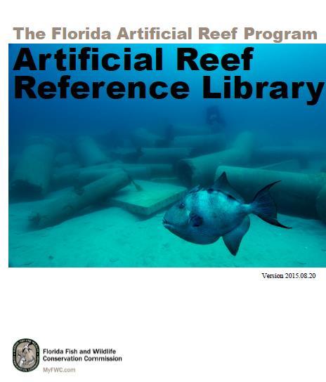 FL Artificial Reef Reference Library Theses, 2% Books, 3% Newsletters, 3% Conference Proceedings, 9% News/Magazine Articles, 12% Journal Articles, 29% Other, 5% 1. Reports (491) 2.