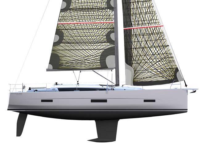 Architect: Felci Yachts Overall length : 13.24 m Hull length :12.50 m Waterline length : 11.69 m Max beam : 4.