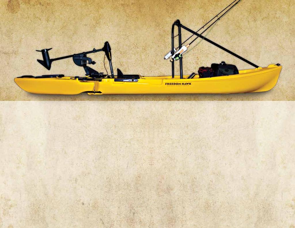 ACCESSORIZE YOUR KAYAK Kayak Fishermen live to customize and accessorize their kayaks. Freedom Hawk offers a complete line of kayak accessories to complement your specific approach to targeting fish.