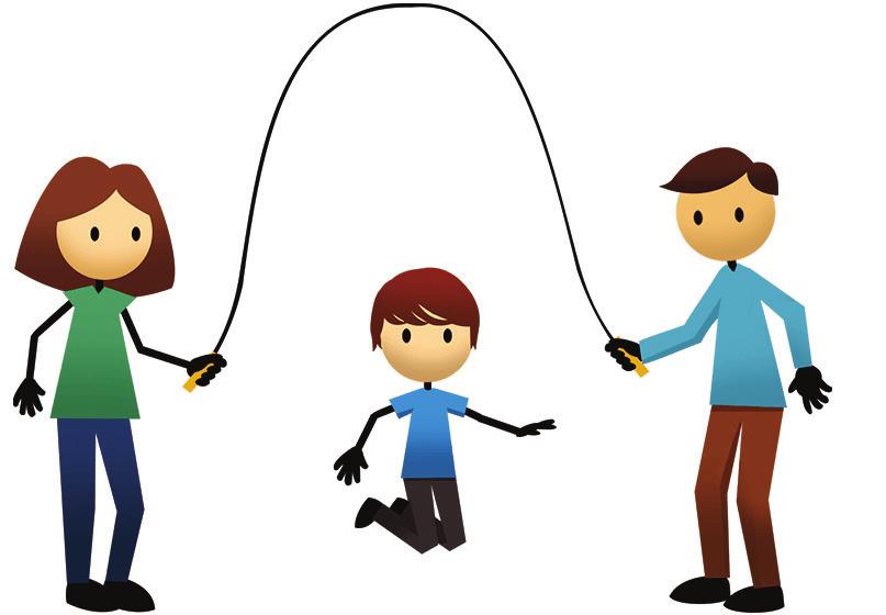 Day 10: Jump Rope Time: 15 minutes Skills: Jump Open outdoor space Jump rope or 4 metre standard nylon rope 6-12 mm diameter Two people to turn the rope for the child Or something to tie the rope to,