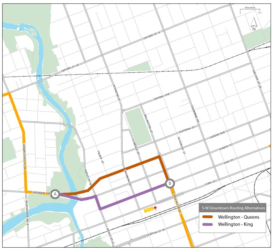 10 Preferred Dwntwn Ruting - March 6, 2017 and King Street t transfer between the RT lines.
