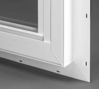 Brickmould Profile Bottom Sash Tilts and Is Removable Full Lift Rail on Bottom Sash Single-Sided Glazing Tape on Removable Top Glass for Easy Pass-Through of Building Materials A