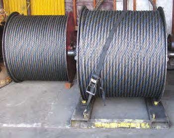 High strength Rotation Resistant rope incorporating Dyform strands - confirmed by Bridon s Powercheck testing of a sample from each production length.