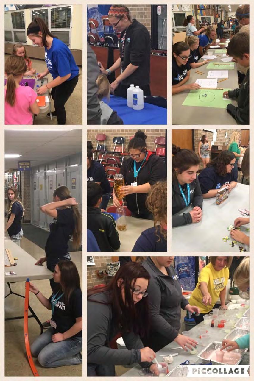 Mrs. Durbin s Early Childhood Education class did a wonderful job helping with the Family Science night.