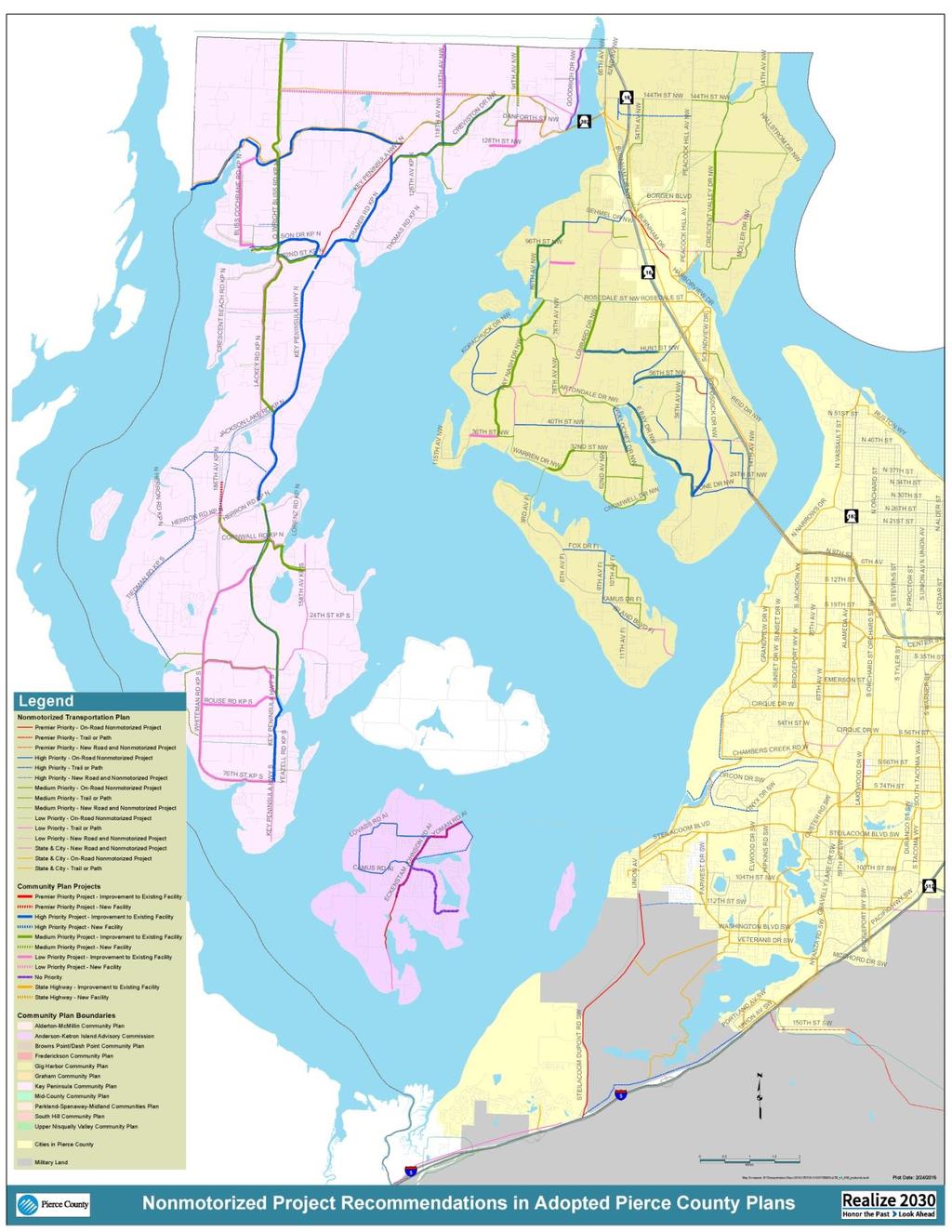 Map 12-20: Nonmotorized Project Recommendations in Adopted County
