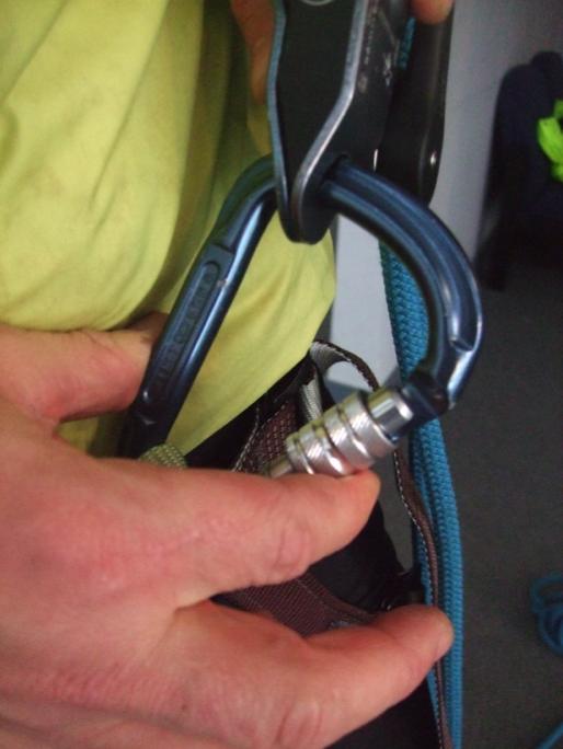 The Gri-Gri should be used in conjunction with the technical advice, found in appendix 1. Gri- Gri belay device 1 hand ALWAYS on this rope, pointing down.