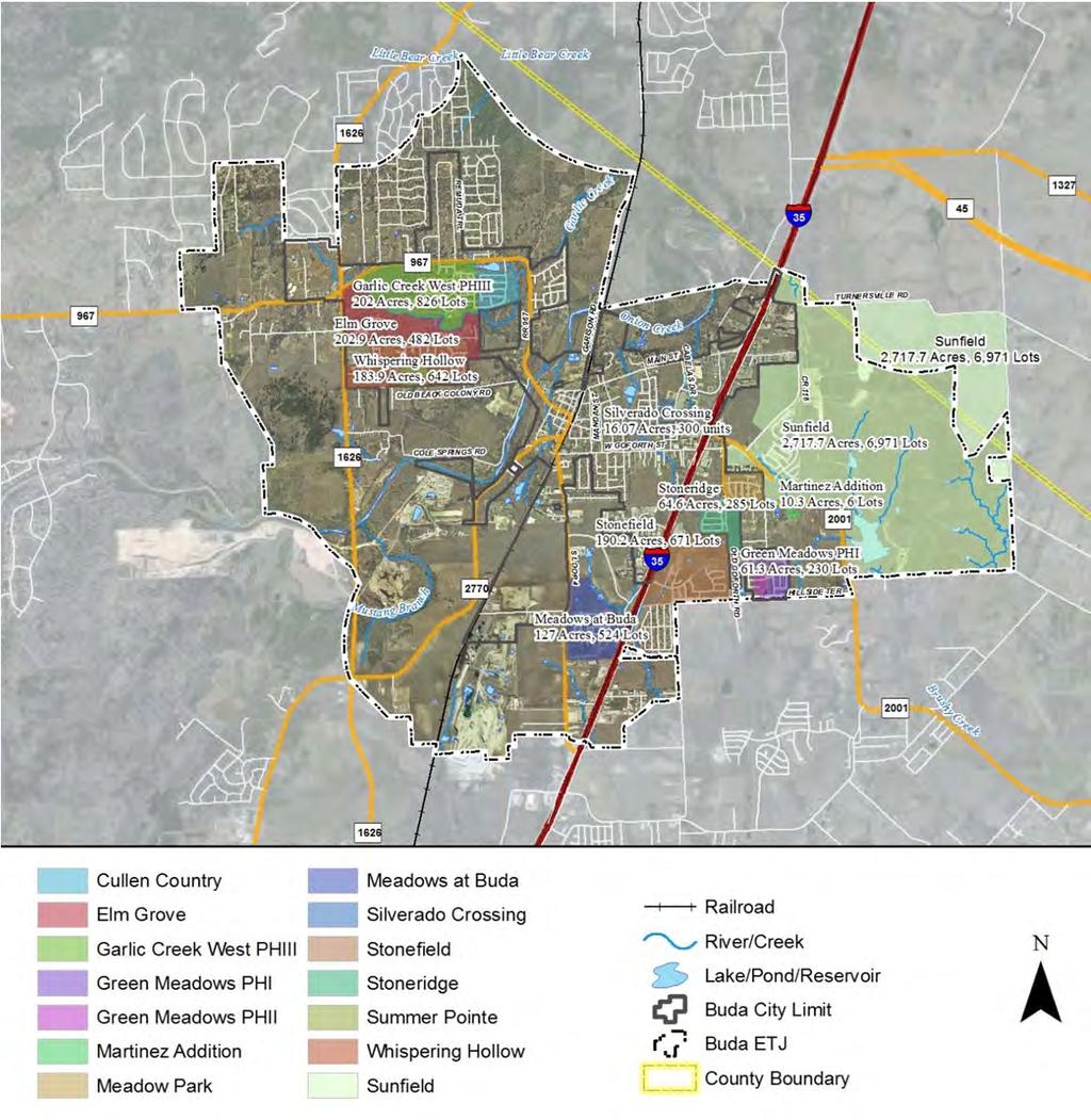 City of Buda Transportation Master Plan Update February 2013 Figure 4 - Planned Developments 2.