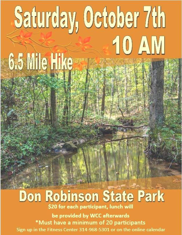 FITNESS NEW S WCC at Don Robinson State Park Members (20) and