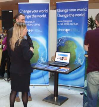 Change.ie Change.ie have two laptops & a carbon calculator to display as well as information on Climate Change.