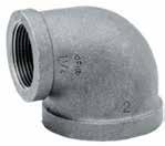 10008823 311001804 ELL 3/4" X 1/2" GALV MI S40 Malleable Iron, Schedule 40/Class 150, 3/4" X 1/2" Galvanized 90 Reducing Elbow Product