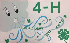 We will select one poster for the design of this year s 4-H camp t-shirt. You ll be a famous artist because everyone will be wearing your design! Prizes will be awarded for state winners. 1.