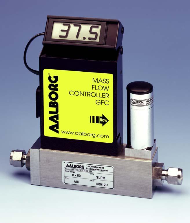 Model thermal Mass Flow Cotrollers are desiged to idicate ad cotrol set flow rates of gases.