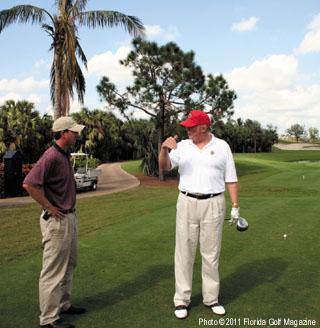 The no-till process, said Trump, also kept the Jim Fazio designed greens contours intact throughout the project.