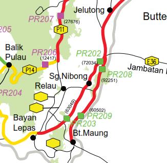 Figure 11. Example of routes in the same network and chain. 4. Conclusion A methodology of route selection has been thoroughly described in this study.