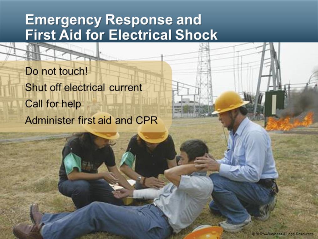 Now we ll discuss what to do in the event of an electrical shock and review the safe practices and procedures that will help make sure an electrical shock doesn t happen in the first place.