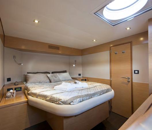 THE VIP GUEST CABINS All three VIP cabins on Aoibh offer both privacy and luxury on a sailing holiday.