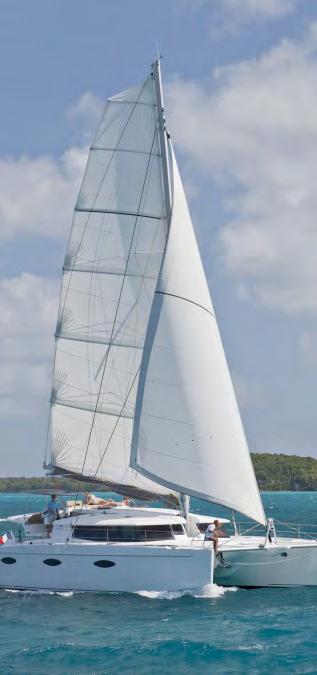 PERFORMANCE For when you need to cruise without wind and sails, Aoibh has use of two 110hp diesel Volvo engines.