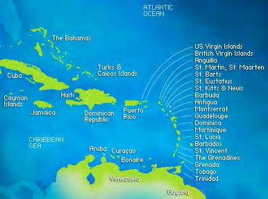 Just a short hop from neighbouring Carriacou, Petite Martinique and St Vincent, this untouched island offers a true taste of the Caribbean.