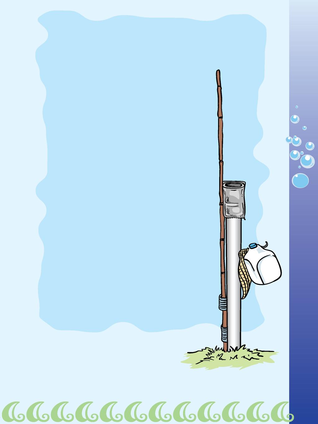 DO IT YOURSELF PROJECT: Make a Safety Post A safety post holds a heaving jug and a reaching pole.