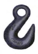 CHAIN ACCESSORIES BLACK PIN CLEVIS SLIP HOOKS - ALLOY STEEL For use with Grade 70 or lower grade chains only Gold Chromated body with black pin Available with or