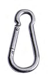 52 2918 0032 * Stainless Steel Quick Links available upon request PEAR SHAPED SNAP HOOKS Multi-purpose connector that is very quick and easy to use no tools required.