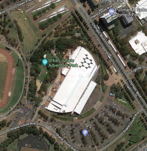 The best parking for Triathlon Pink Sydney Olympic Park is in P2 located off Shane Gould Avenue.